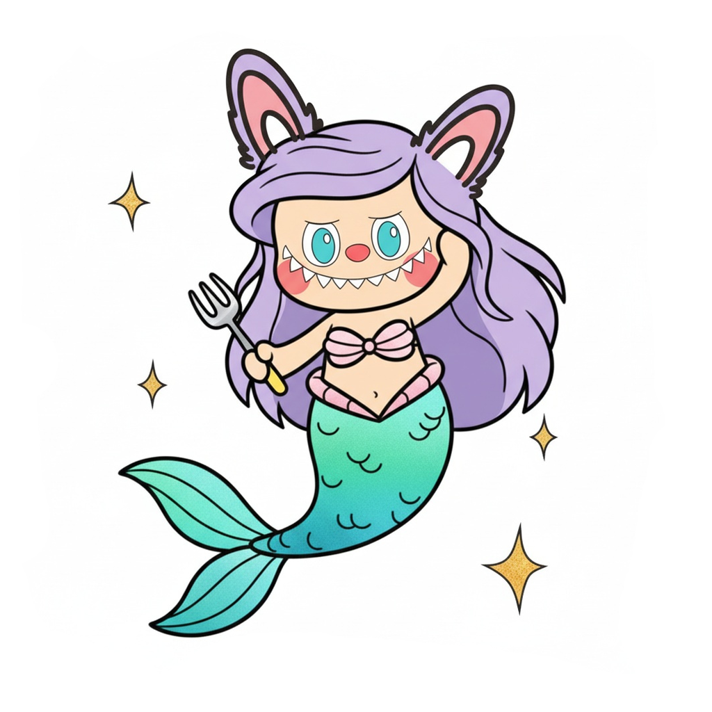 Labubu Fantasy Coloring Pages