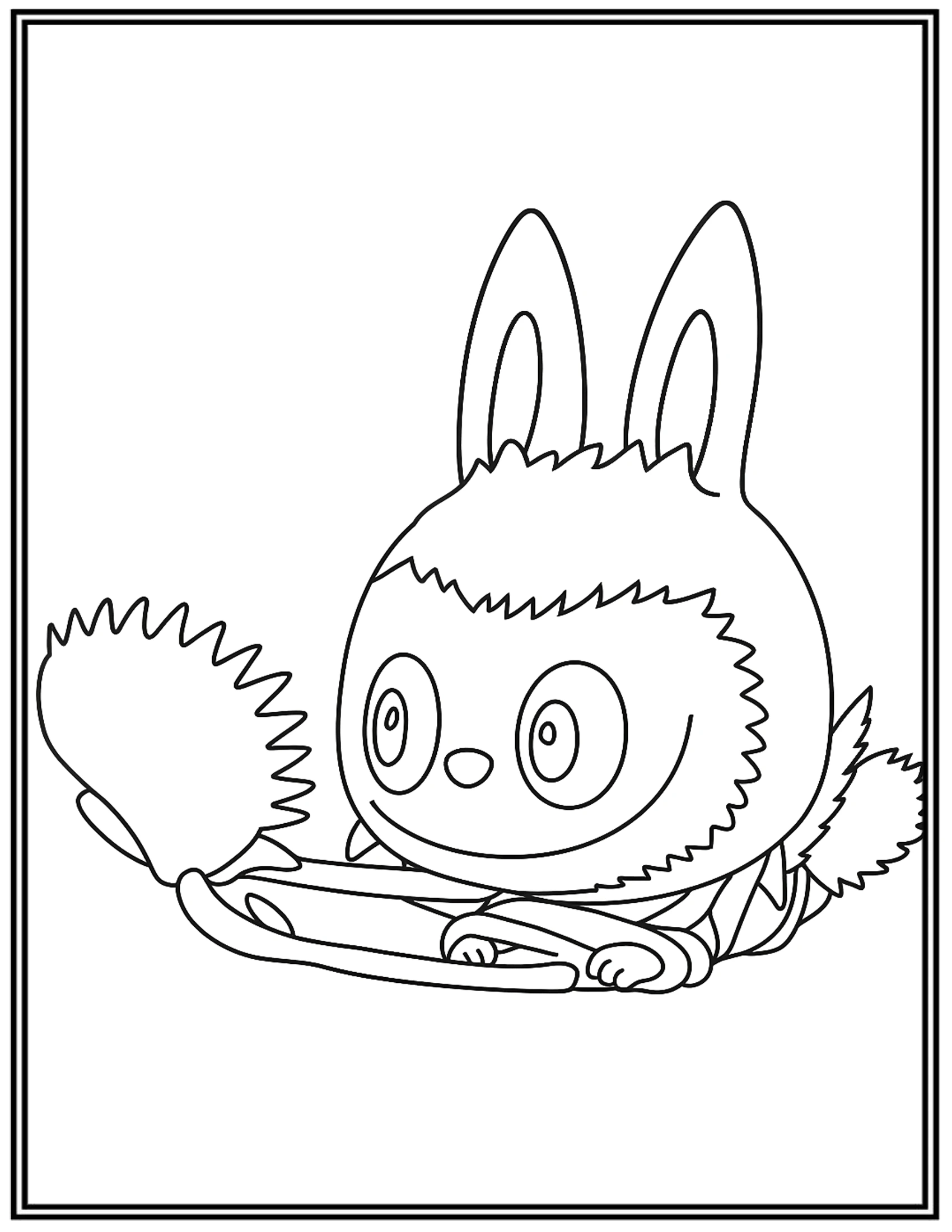 Labubu Venus Flytrap The Monsters Fairy Tale Coloring Pages