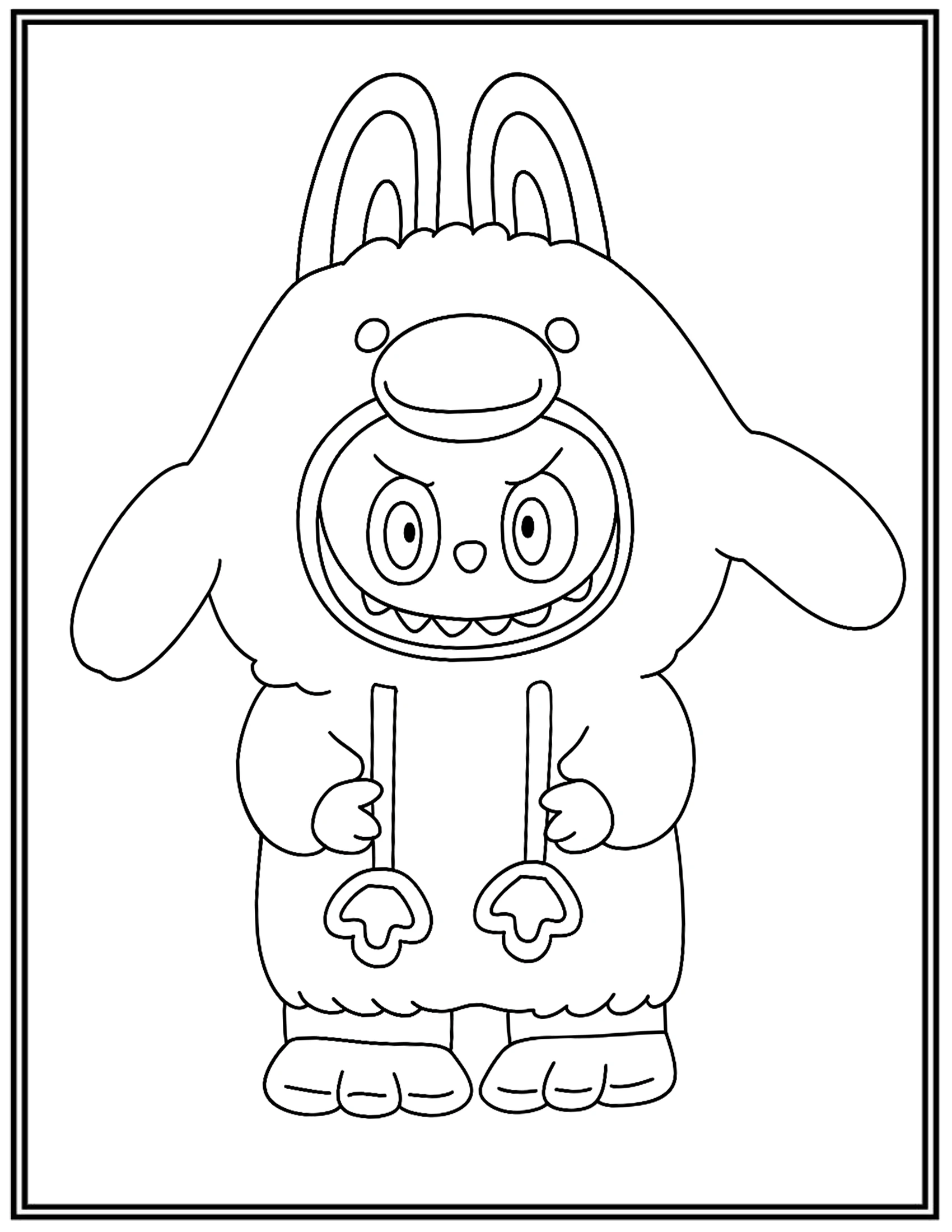 Labubu The Monsters Forest Fairy Tale Coloring Pages