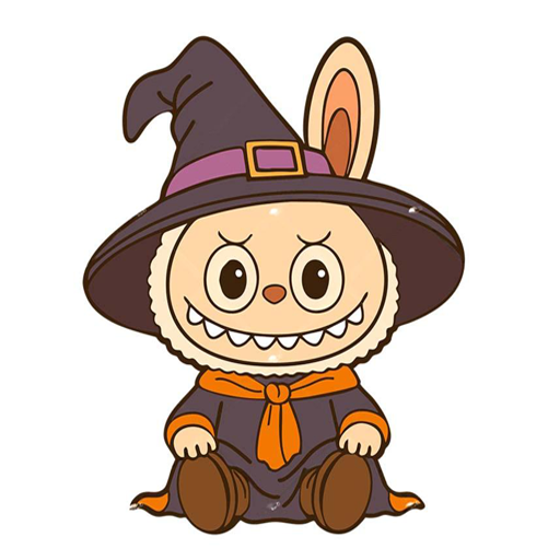 Labubu Halloween Coloring Pages