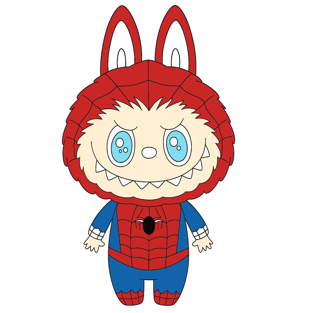 Labubu Superhero Coloring Pages